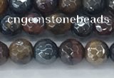 CTE2093 15.5 inches 6mm faceted round AB-color mixed tiger eye beads