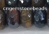 CTE2106 10*16mm faceted rondelle AB-color mixed tiger eye beads