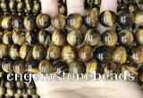 CTE2151 15.5 inches 14mm round yellow tiger eye beads wholesale