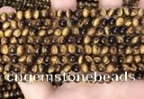 CTE2157 15.5 inches 5mm round yellow tiger eye gemstone beads