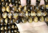 CTE2163 15.5 inches 16mm round yellow tiger eye gemstone beads