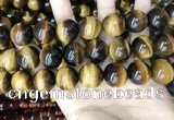 CTE2165 15.5 inches 20mm round yellow tiger eye gemstone beads