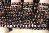 CTE2180 15.5 inches 4mm round red tiger eye gemstone beads