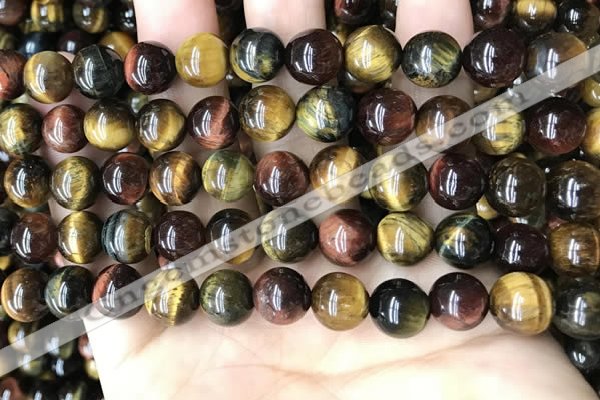 CTE2193 15.5 inches 10mm round mixed tiger eye beads wholesale