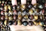 CTE2196 15.5 inches 16mm round mixed tiger eye beads wholesale