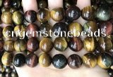 CTE2197 15.5 inches 18mm round mixed tiger eye beads wholesale