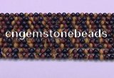 CTE2218 15.5 inches 4mm round colorful tiger eye gemstone beads