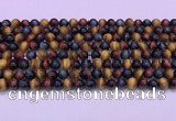 CTE2219 15.5 inches 6mm round colorful tiger eye gemstone beads