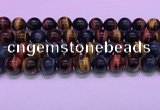 CTE2223 15.5 inches 14mm round colorful tiger eye gemstone beads