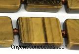 CTE2305 15 inches 15*20mm – 18*23mm rectangle yellow tiger eye beads