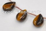 CTE24 teardrop 10*14mm yellow tiger eye beads Wholesale