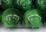 CTE2407 15 inches 12mm round green tiger eye beads