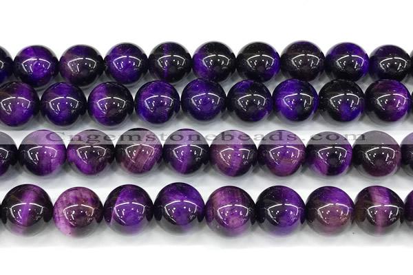 CTE2416 15 inches 12mm round purple tiger eye beads