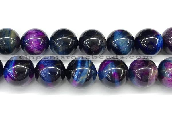 CTE2446 15 inches 16mm round mixed tiger eye beads