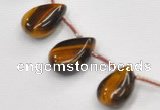 CTE25 teardrop 18*25mm yellow tiger eye beads Wholesale