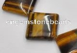 CTE30 15.5 inches 20*20mm diamond yellow tiger eye beads wholesale