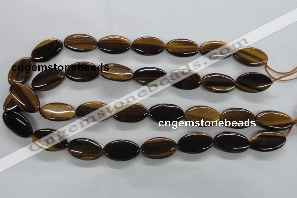 CTE302 15.5 inches 15*25mm oval yellow tiger eye gemstone beads