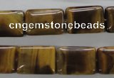 CTE314 15.5 inches 12*18mm rectangle yellow tiger eye gemstone beads