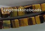 CTE327 15.5 inches 10*10mm cube yellow tiger eye gemstone beads