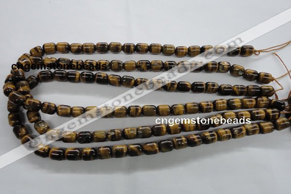 CTE328 15.5 inches 8*10mm drum yellow tiger eye gemstone beads