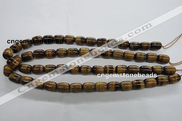 CTE329 15.5 inches 10*14mm drum yellow tiger eye gemstone beads