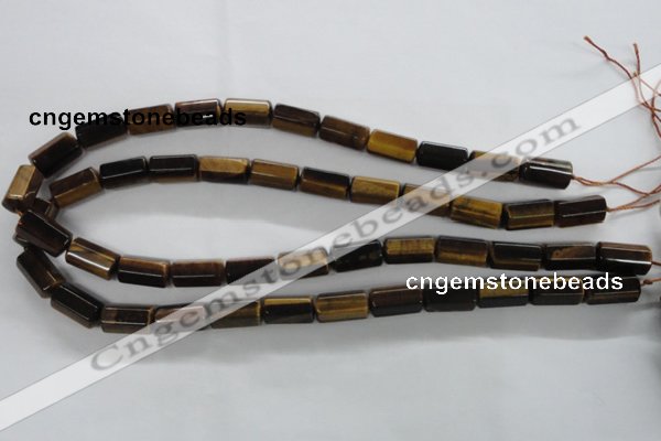 CTE330 15.5 inches 8*16mm faceted column yellow tiger eye gemstone beads