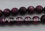 CTE473 15.5 inches 10mm faceted round red tiger eye beads wholesale