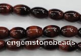 CTE51 15.5 inches 8*12mm rice red tiger eye gemstone beads