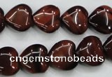 CTE52 15.5 inches 14*14mm heart red tiger eye gemstone beads