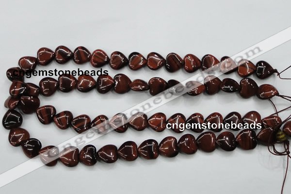 CTE52 15.5 inches 14*14mm heart red tiger eye gemstone beads