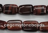 CTE55 15.5 inches 12*16mm rectangle red tiger eye gemstone beads