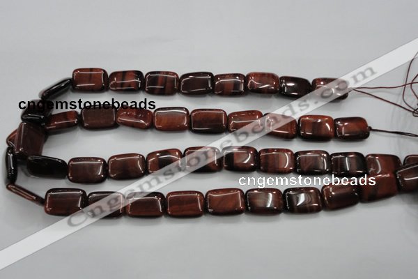 CTE55 15.5 inches 12*16mm rectangle red tiger eye gemstone beads