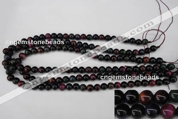 CTE591 15.5 inches 6mm round colorful tiger eye beads wholesale