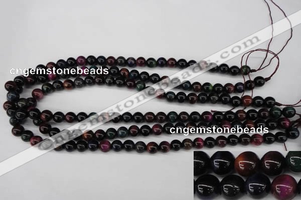CTE591 15.5 inches 6mm round colorful tiger eye beads wholesale
