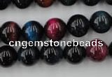 CTE594 15.5 inches 12mm round colorful tiger eye beads wholesale