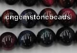 CTE595 15.5 inches 14mm round colorful tiger eye beads wholesale