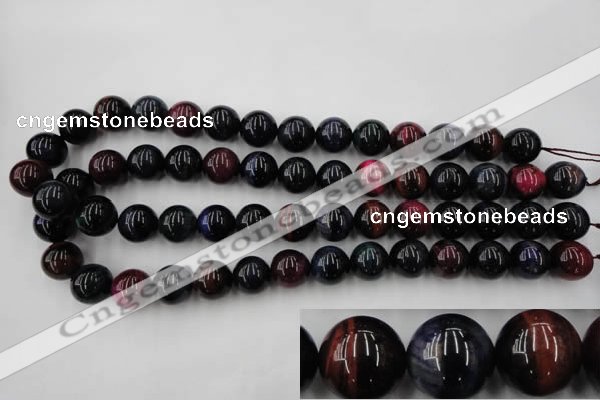 CTE595 15.5 inches 14mm round colorful tiger eye beads wholesale