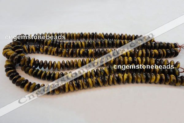 CTE602 15.5 inches 5*10mm rondelle yellow tiger eye beads wholesale