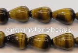 CTE608 15.5 inches 12*16mm teardrop yellow tiger eye beads wholesale