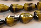 CTE610 15.5 inches 15*20mm teardrop yellow tiger eye beads wholesale