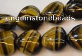 CTE630 15.5 inches 16*16mm heart yellow tiger eye beads wholesale