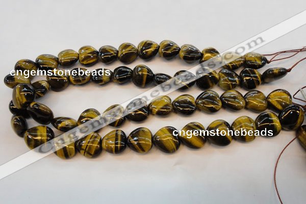 CTE630 15.5 inches 16*16mm heart yellow tiger eye beads wholesale