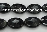 CTE77 15.5 inches 13*18mm faceted oval blue tiger eye gemstone beads