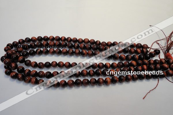 CTE84 15.5 inches 8mm round red tiger eye gemstone beads