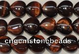 CTE890 15.5 inches 12*12mm heart red tiger eye beads wholesale