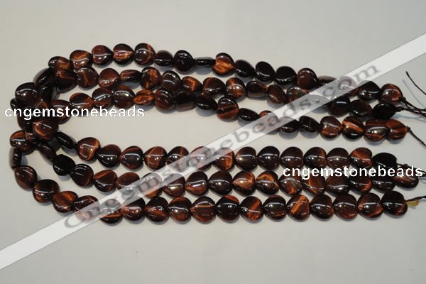 CTE890 15.5 inches 12*12mm heart red tiger eye beads wholesale