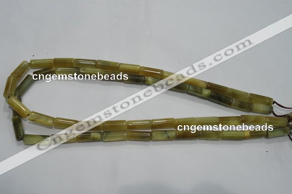 CTE910 15.5 inches 6*16mm tube golden tiger eye beads wholesale