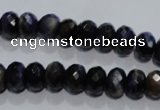 CTE940 15.5 inches 5*8mm faceted rondelle dyed blue tiger eye beads