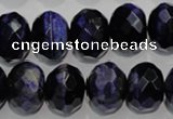 CTE944 15.5 inches 12*16mm faceted rondelle dyed blue tiger eye beads