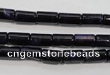 CTE947 15.5 inches 6*10mm tube dyed blue tiger eye beads wholesale